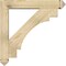 Ekena Millwork Merced Arts and Crafts Rough Sawn Bracket w/ Offset Brace, Douglas Fir, 6"W x 32"D x 32"H BKT0604X32X32MRC03RDF - alternate 4